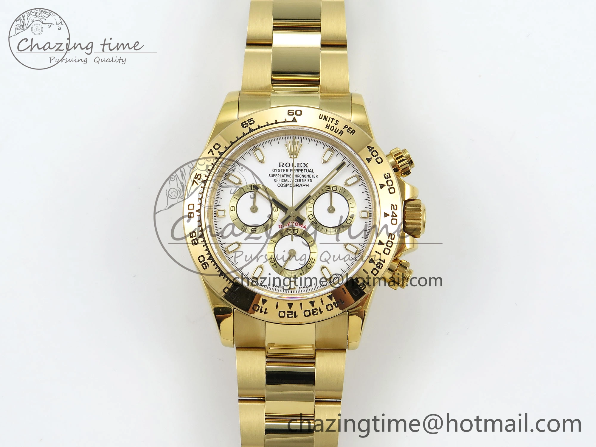 GoAnywhere Daytona 116508 QF 1:1 Best Edition White Dial on YG Bracelet SH4130 V3 (Gain Weight) 1726