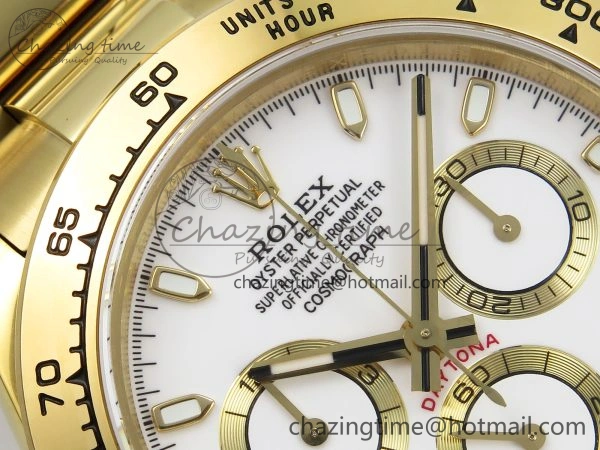 GoAnywhere Daytona 116508 QF 1:1 Best Edition White Dial on YG Bracelet SH4130 V3 (Gain Weight) 1726