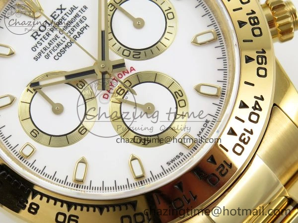 GoAnywhere Daytona 116508 QF 1:1 Best Edition White Dial on YG Bracelet SH4130 V3 (Gain Weight) 1726