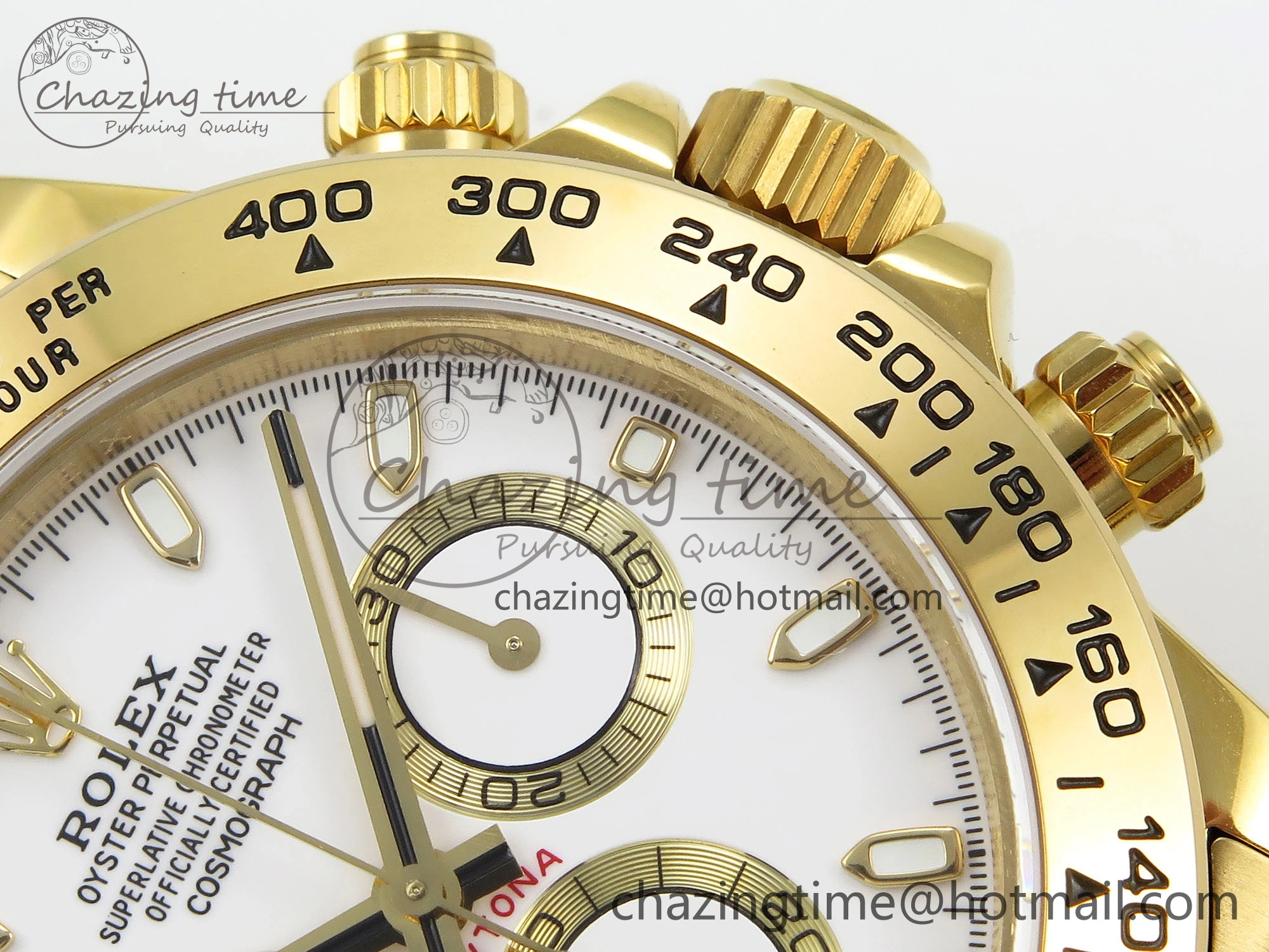 GoAnywhere Daytona 116508 QF 1:1 Best Edition White Dial on YG Bracelet SH4130 V3 (Gain Weight) 1726