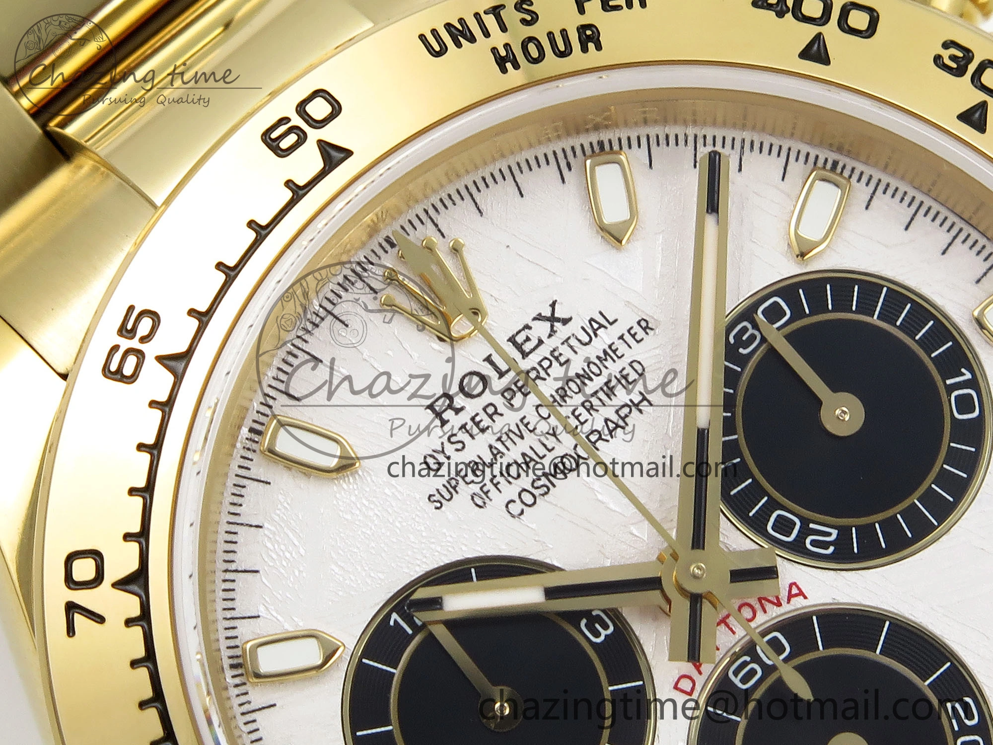 Daytona 116508 QF 1:1 Best Edition White Black Dial on YG Bracelet SH4130 V3 (Gain Weight) QuickDry 1723