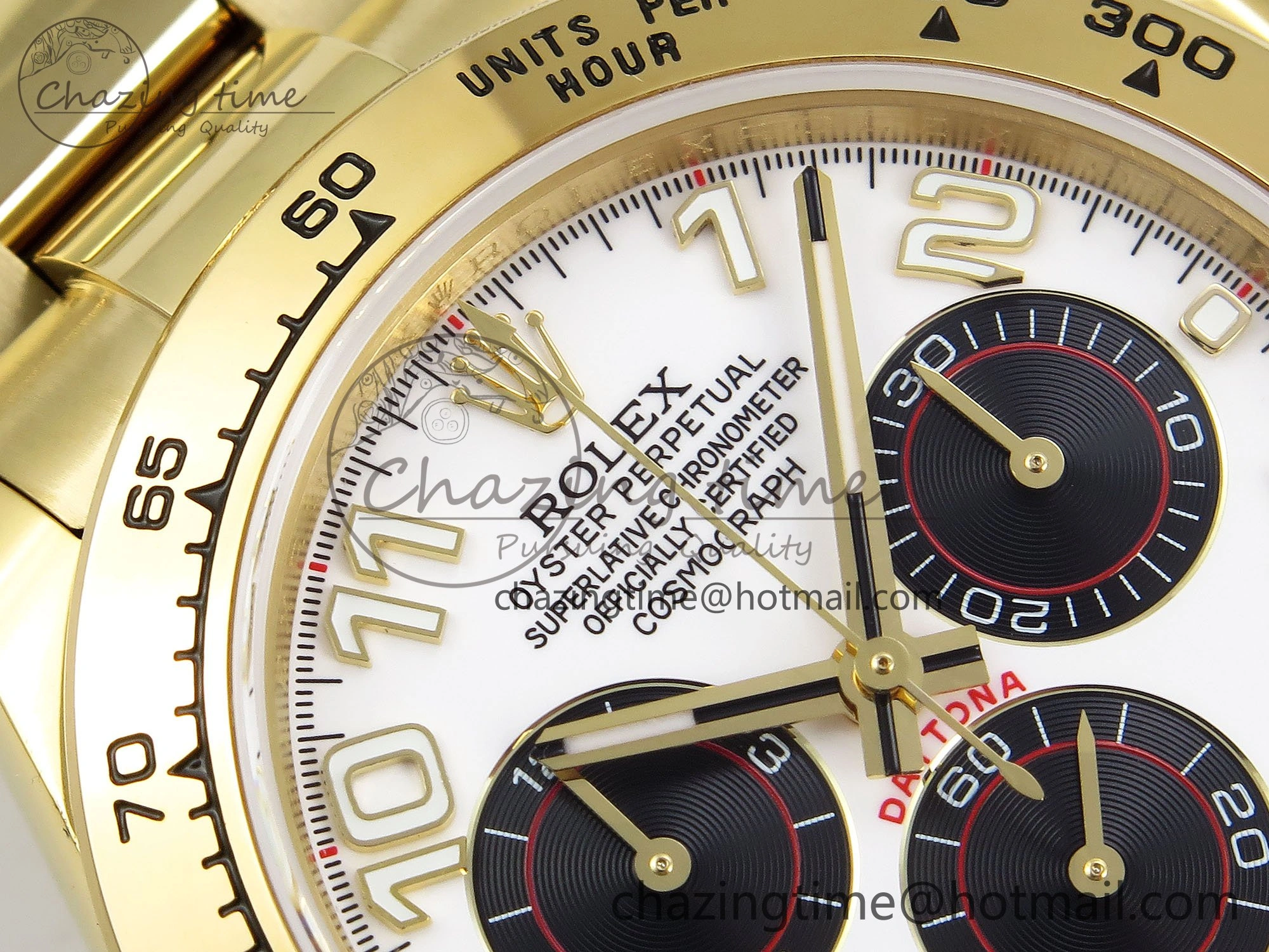 Daytona 116508 QF 1:1 Best Edition White Black Numeral Dial on YG Bracelet SH4130 V3 (Gain Weight) Affordable 1620