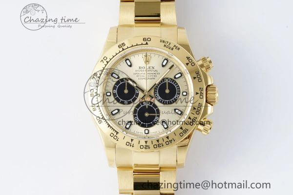 Fashionable Daytona 116508 QF 1:1 Best Edition YG Dial on YG Bracelet SA4130 V 1760