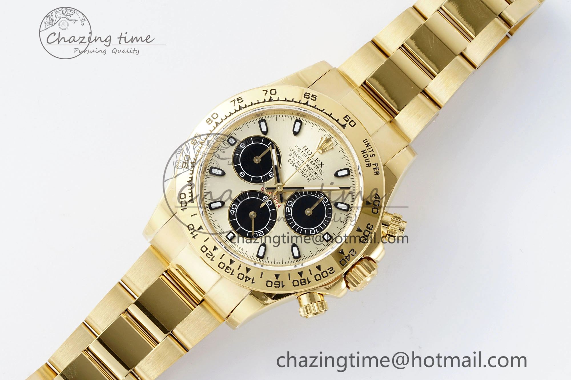 Fashionable Daytona 116508 QF 1:1 Best Edition YG Dial on YG Bracelet SA4130 V 1760