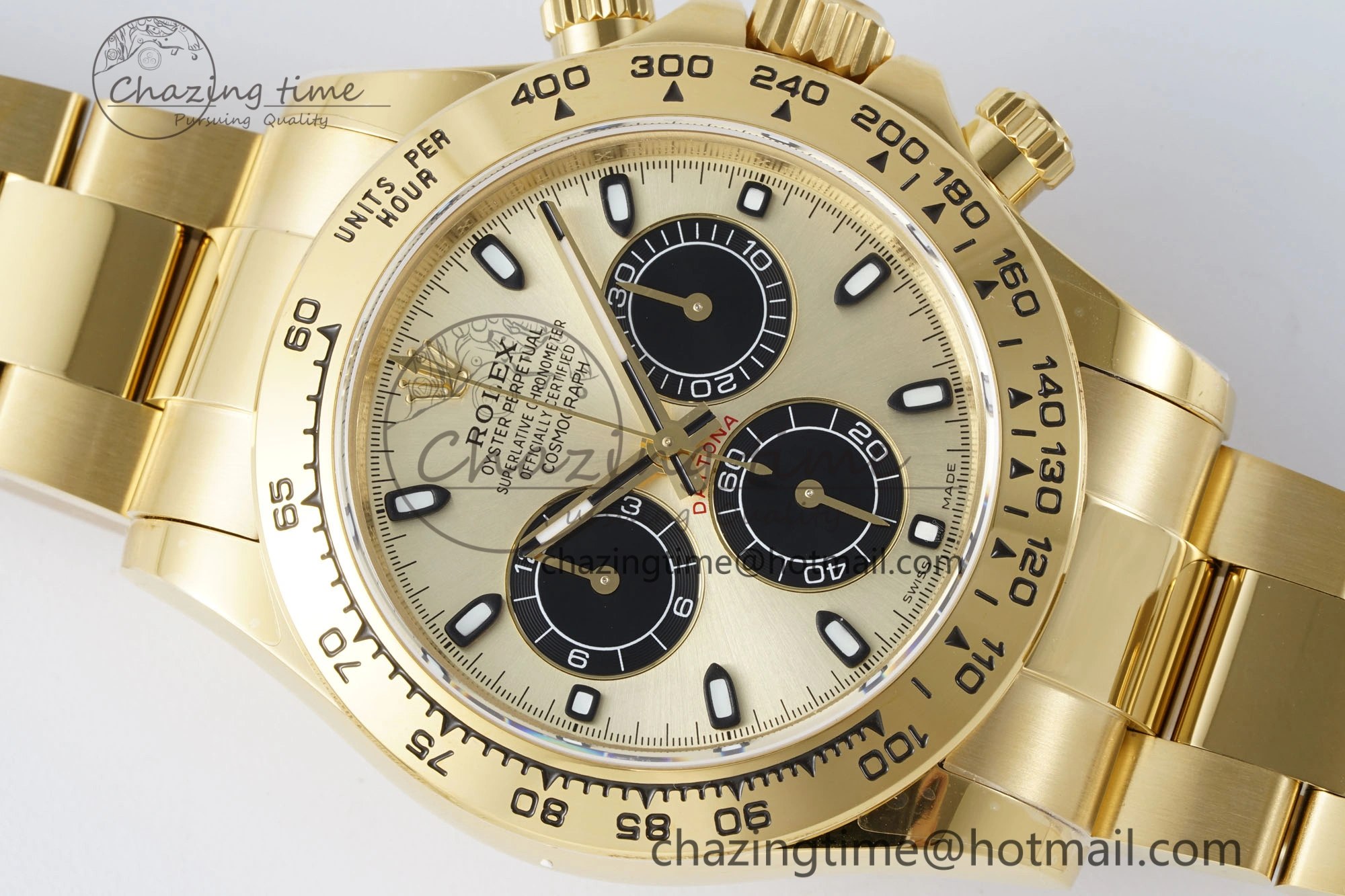 Fashionable Daytona 116508 QF 1:1 Best Edition YG Dial on YG Bracelet SA4130 V 1760