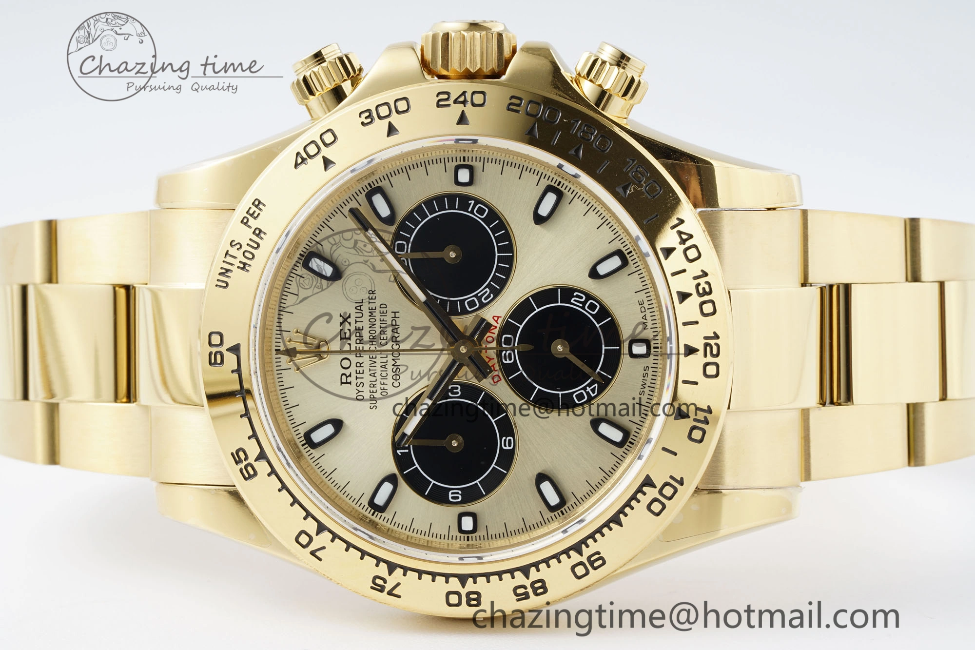 Fashionable Daytona 116508 QF 1:1 Best Edition YG Dial on YG Bracelet SA4130 V 1760