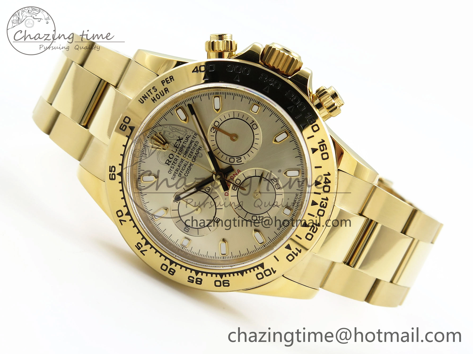 FlexibleFit Daytona 116508 QF 1:1 Best Edition YG Dial on YG Bracelet SH4130 V3 (Gain Weight) 1718