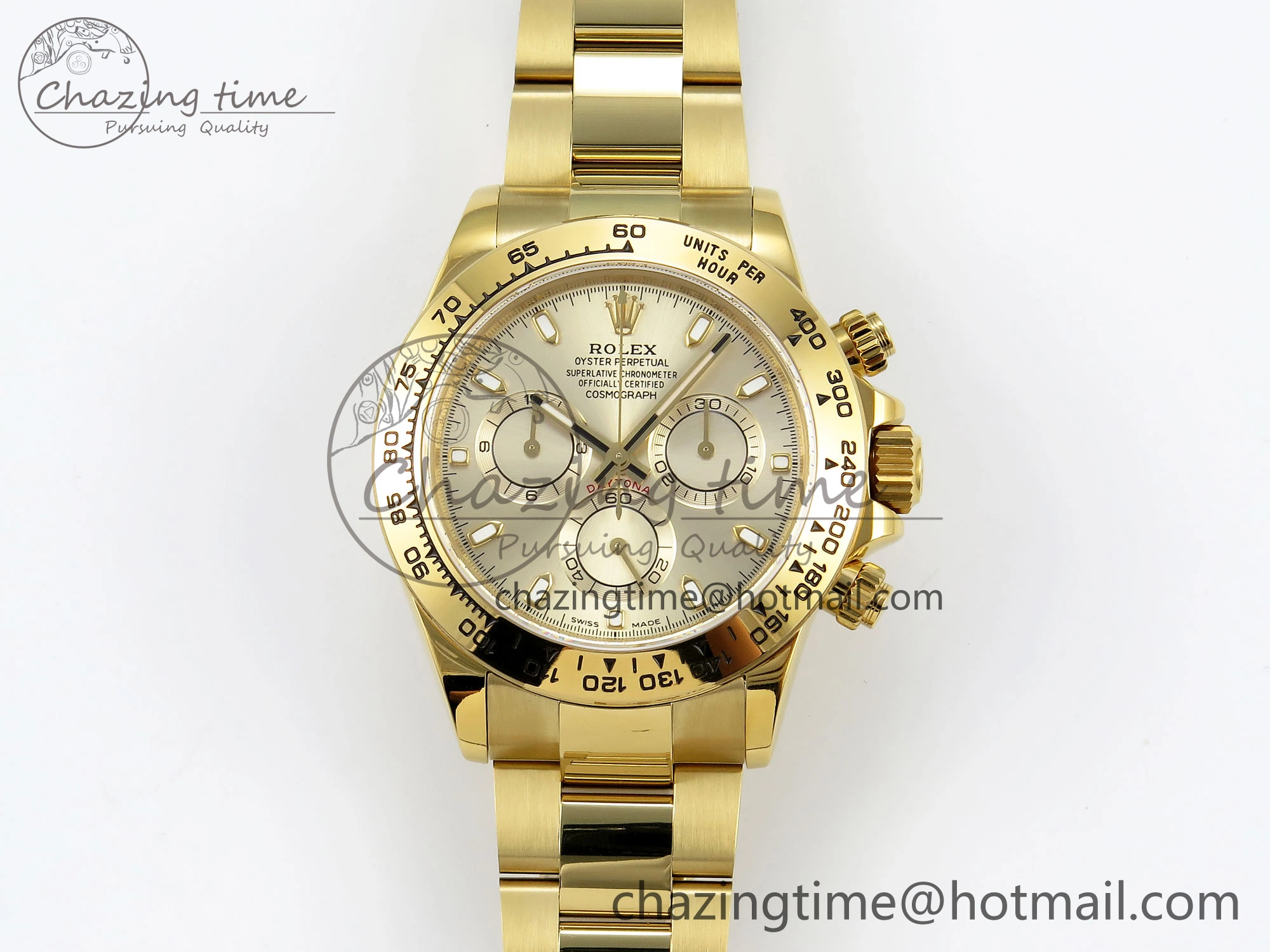 FlexibleFit Daytona 116508 QF 1:1 Best Edition YG Dial on YG Bracelet SH4130 V3 (Gain Weight) 1718