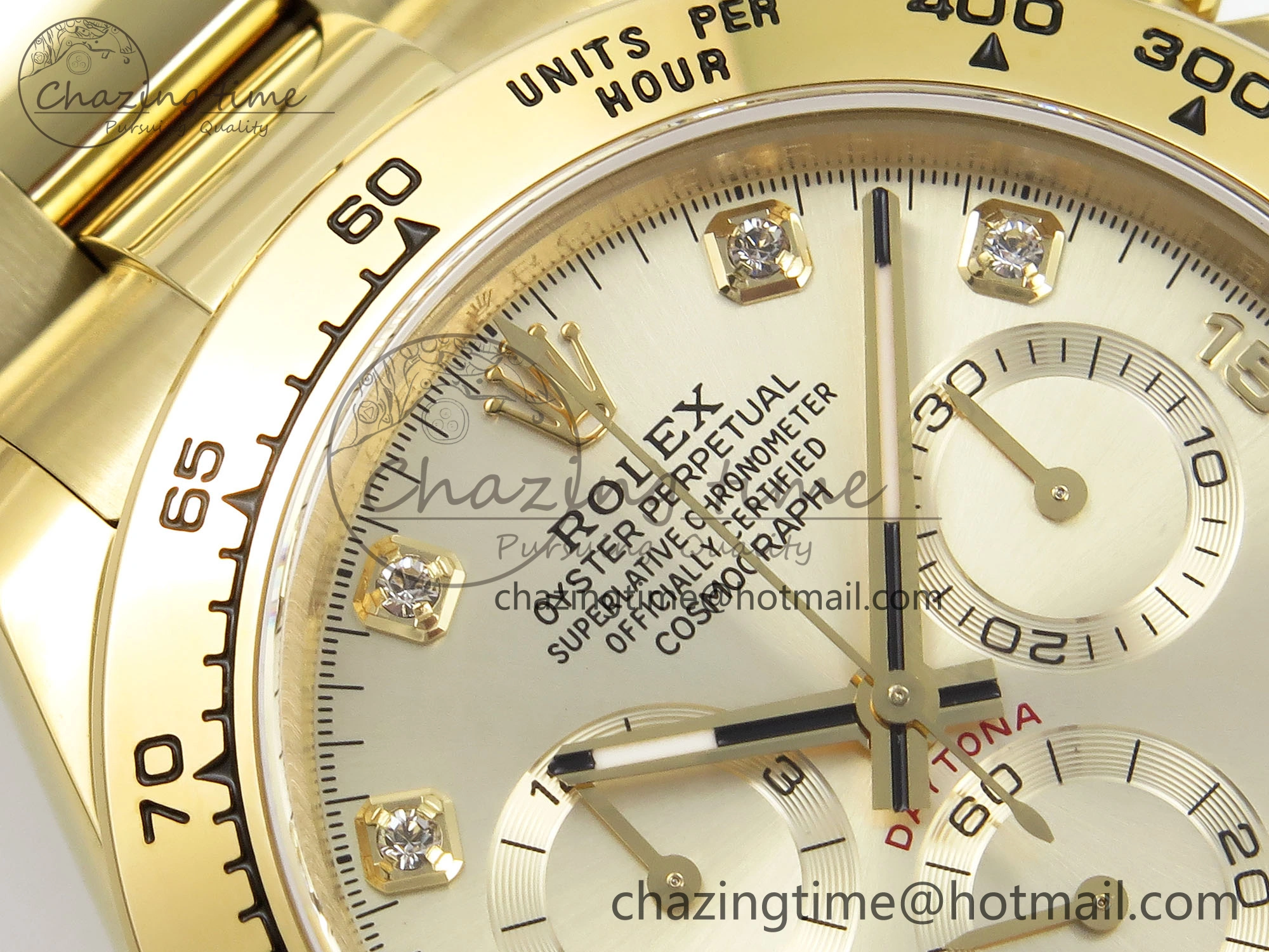 Daytona 116508 QF 1:1 Best Edition YG Diamonds Dial on YG Bracelet SH4130 V3 (Gain Weight) TimelessDesign 1721