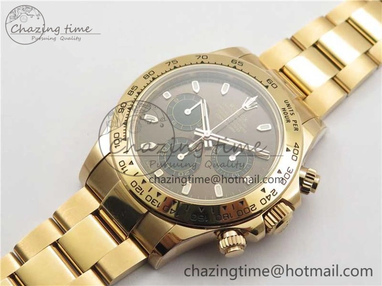 FastDry Daytona 116508 RG Noob 1:1 Best Edition 904L SS Case and Bracelet Brown Dial SA 2703