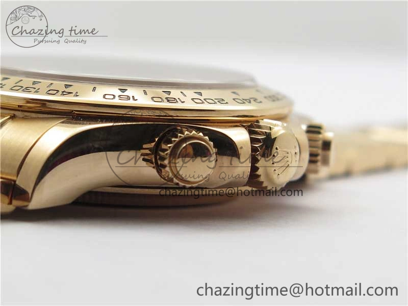Neat Daytona 116508 RG Noob 1:1 Best Edition 904L SS Case and Bracelet RG Dial Numbers SA 2704