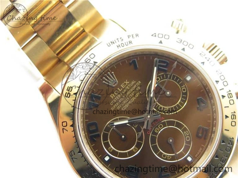 Neat Daytona 116508 RG Noob 1:1 Best Edition 904L SS Case and Bracelet RG Dial Numbers SA 2704