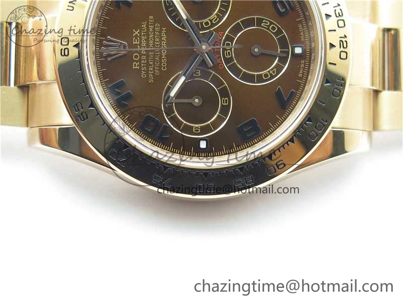 Neat Daytona 116508 RG Noob 1:1 Best Edition 904L SS Case and Bracelet RG Dial Numbers SA 2704