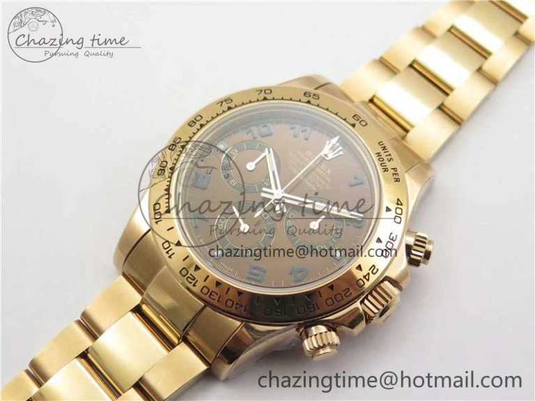 Neat Daytona 116508 RG Noob 1:1 Best Edition 904L SS Case and Bracelet RG Dial Numbers SA 2704