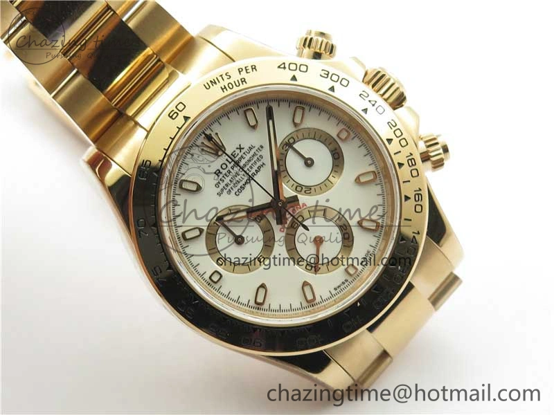 FastDry Daytona 116508 RG Noob 1:1 Best Edition 904L SS Case and Bracelet White Dial SA 2706