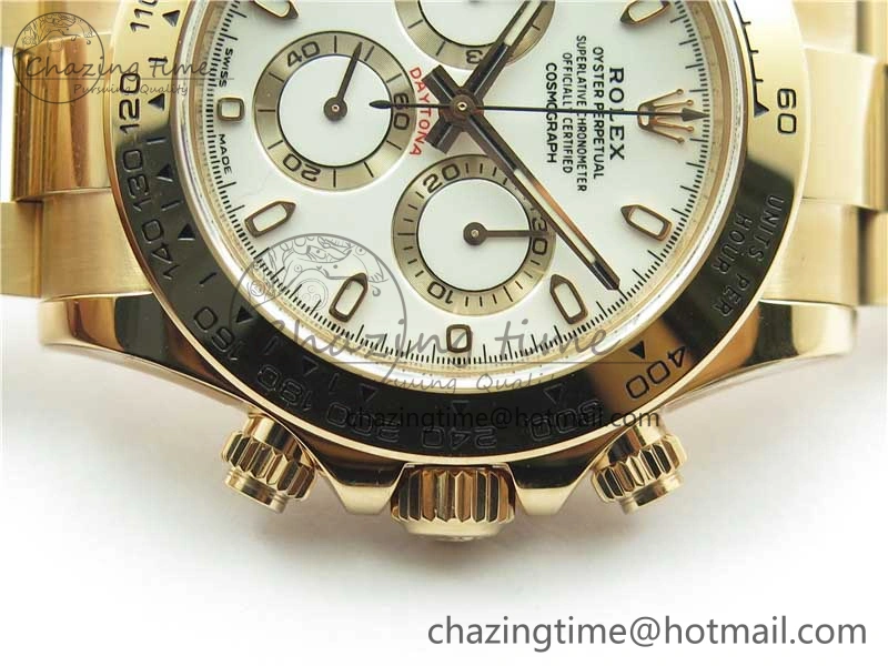 FastDry Daytona 116508 RG Noob 1:1 Best Edition 904L SS Case and Bracelet White Dial SA 2706
