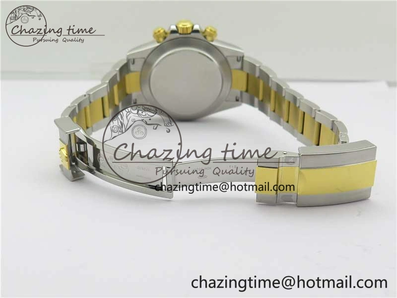 Daytona 116508 SS YG Noob 1:1 Best Edition 904L SS YG Case and Bracelet Black Crystal Dial SA Reliable 2629