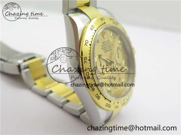 Daytona 116508 SS YG Noob 1:1 Best Edition 904L SS YG Case and Bracelet YG Crystal Dial SA Durable 2631
