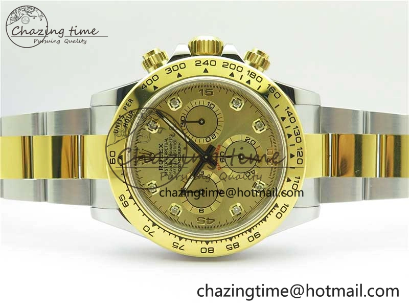 Daytona 116508 SS YG Noob 1:1 Best Edition 904L SS YG Case and Bracelet YG Crystal Dial SA Durable 2631