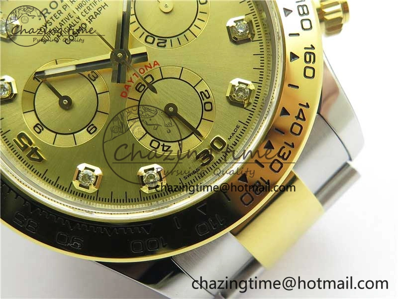 Daytona 116508 SS YG Noob 1:1 Best Edition 904L SS YG Case and Bracelet YG Crystal Dial SA Durable 2631