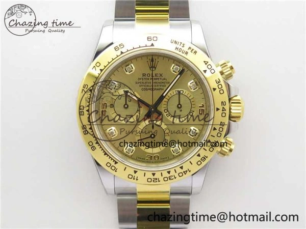 Daytona 116508 SS YG Noob 1:1 Best Edition 904L SS YG Case and Bracelet YG Crystal Dial SA Durable 2631