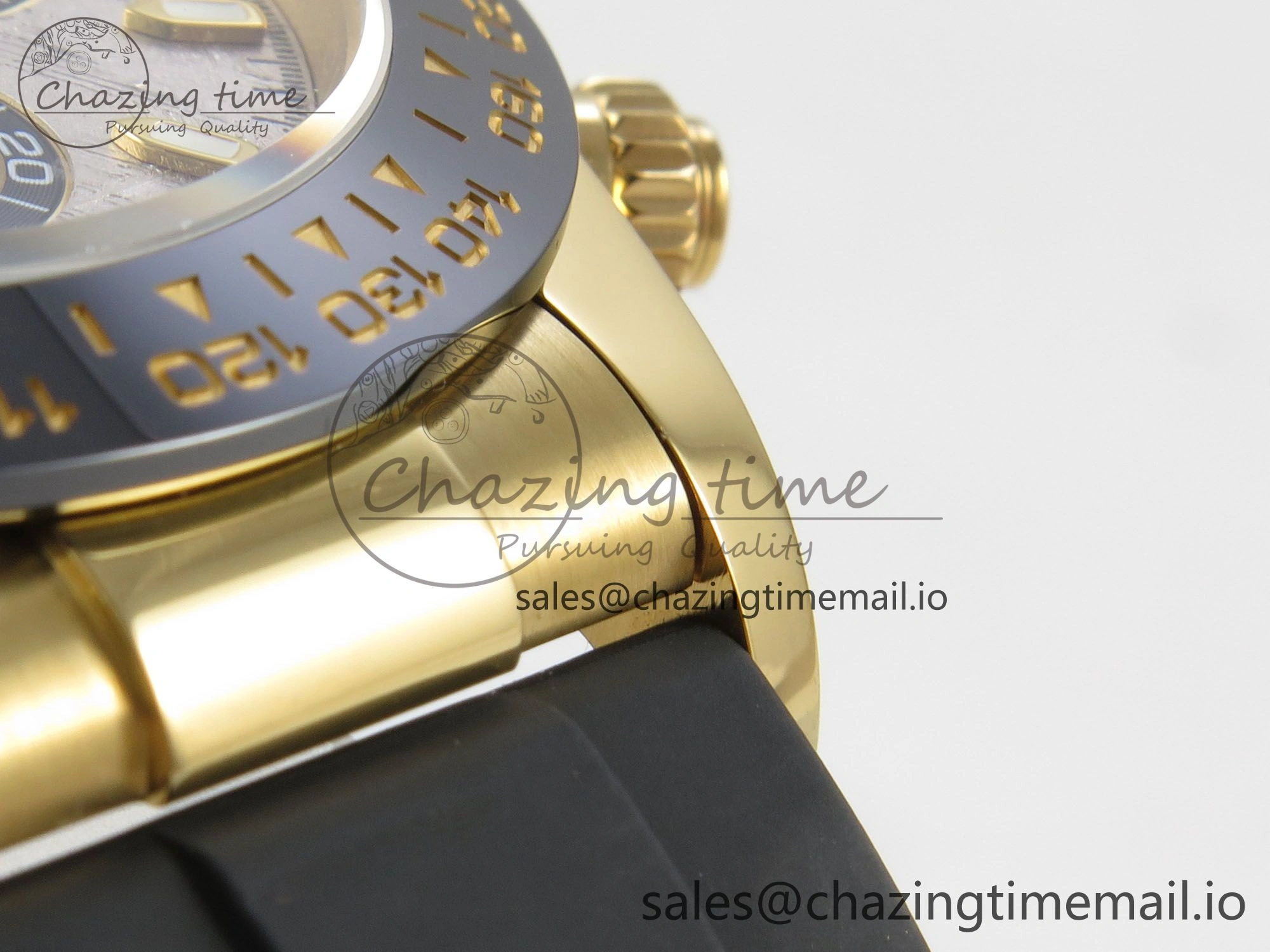 ModernLook Daytona 116508 YG 3CF 1:1 Best Edition Black Bezel Meteorite Dial on Oysterflex Strap SH4130 V2(Mod Version) 10805
