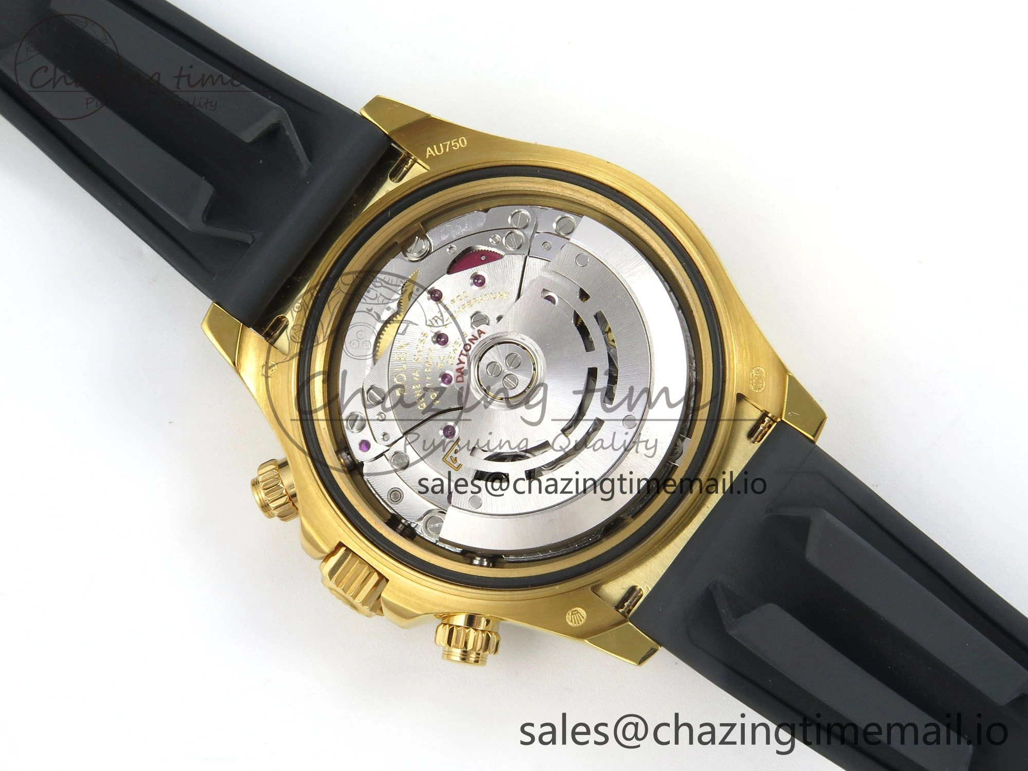 ModernLook Daytona 116508 YG 3CF 1:1 Best Edition Black Bezel Meteorite Dial on Oysterflex Strap SH4130 V2(Mod Version) 10805