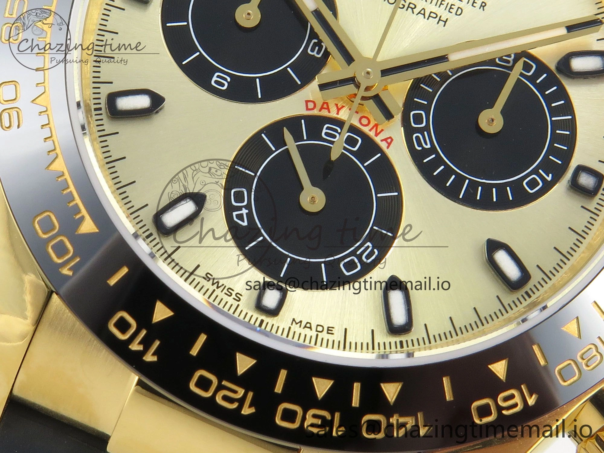 Daytona 116508 YG 3CF 1:1 Best Edition Black Bezel YG Black Dial on Oysterflex Strap SH4130 V2(Mod Version) Sustainable 148