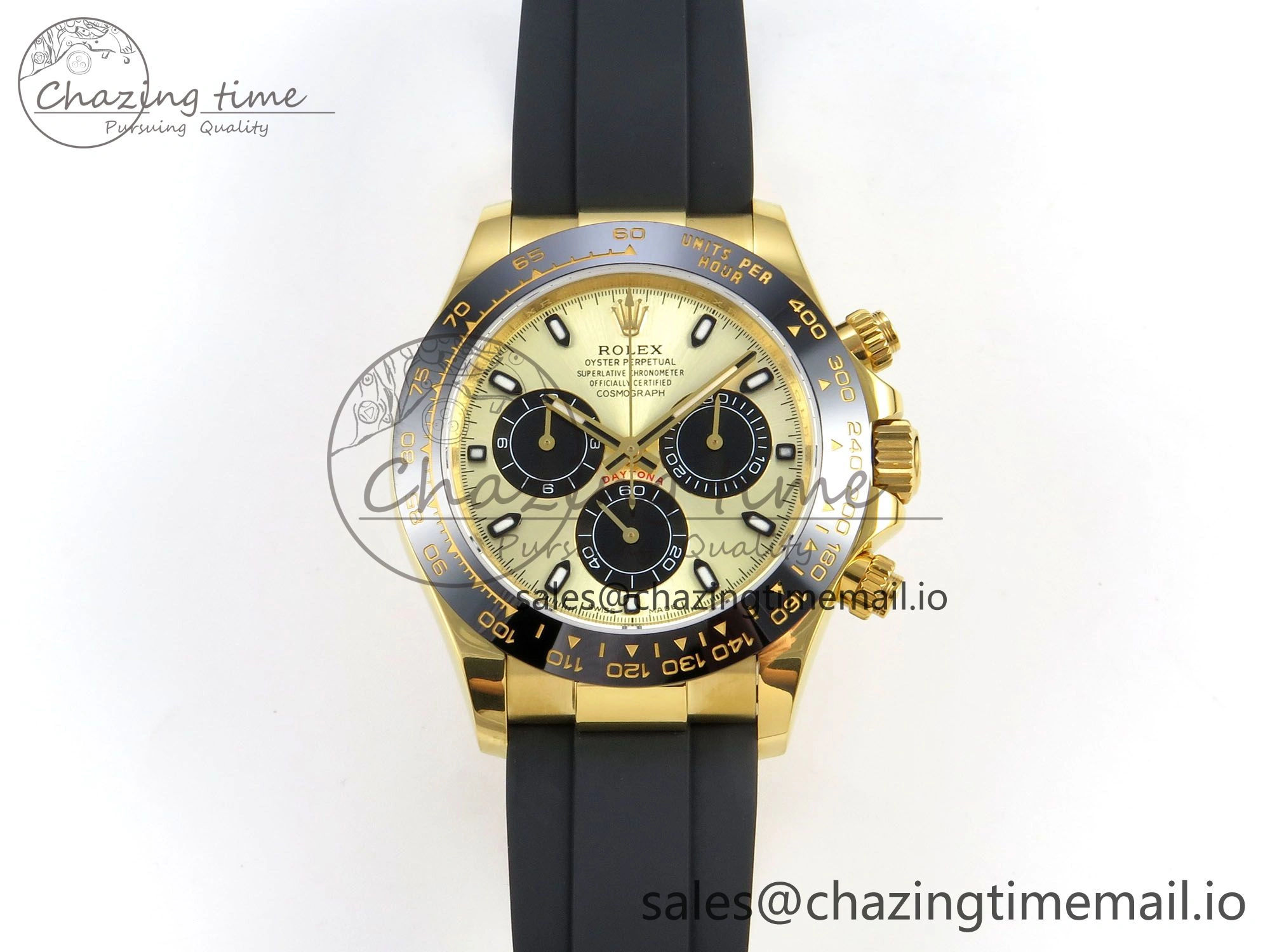 Daytona 116508 YG 3CF 1:1 Best Edition Black Bezel YG Black Dial on Oysterflex Strap SH4130 V2(Mod Version) Sustainable 148