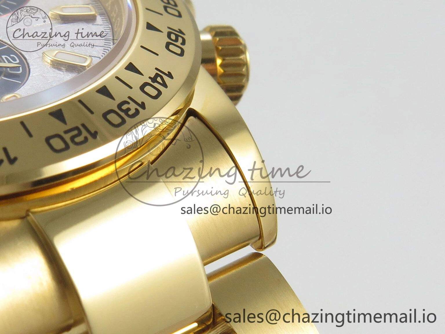 Daytona 116508 YG 3CF 1:1 Best Edition YG Bezel Meteorite Dial on YG Bracelet SH4130 V2(Mod Version) FlexibleFit 10819