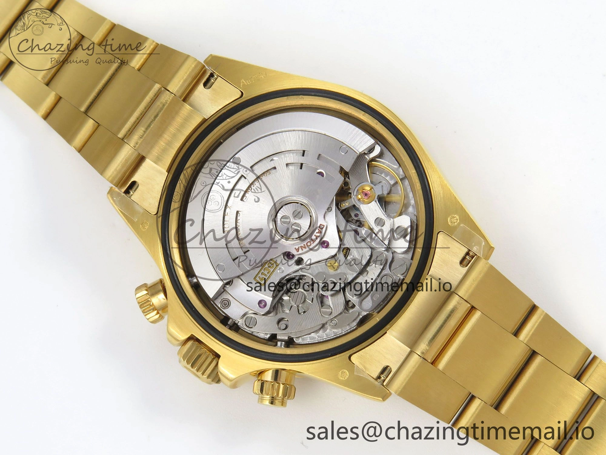 Daytona 116508 YG 3CF 1:1 Best Edition YG Bezel Meteorite Dial on YG Bracelet SH4130 V2(Mod Version) FlexibleFit 10819