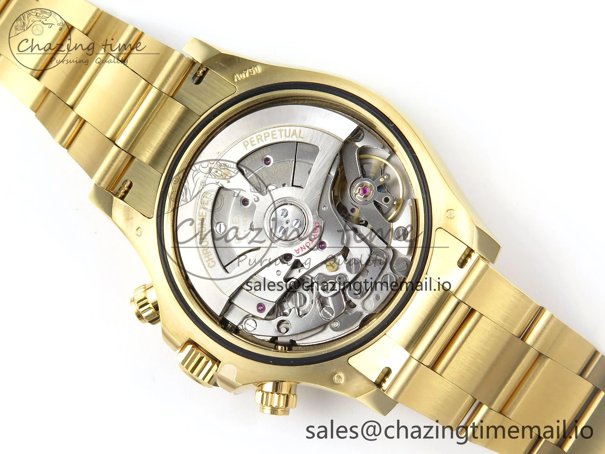 WaterResistant Daytona 116508 YG EWEF 1:1 Best Edition 904L Steel YG Bezel Green Dial on YG Bracelet SH 350