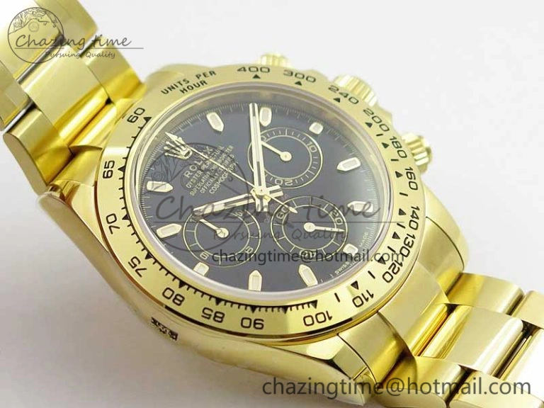 ComfortFit Daytona 116508 YG Noob 1:1 Best Edition 904L SS Case and Bracelet Black Dial SA4130 V 3125