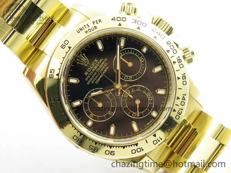 ComfortFit Daytona 116508 YG Noob 1:1 Best Edition 904L SS Case and Bracelet Black Dial SA4130 V 3125