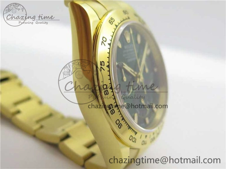 Daytona 116508 YG Noob 1:1 Best Edition 904L SS Case and Bracelet Green Dial SA4130 V Stretchable 3225