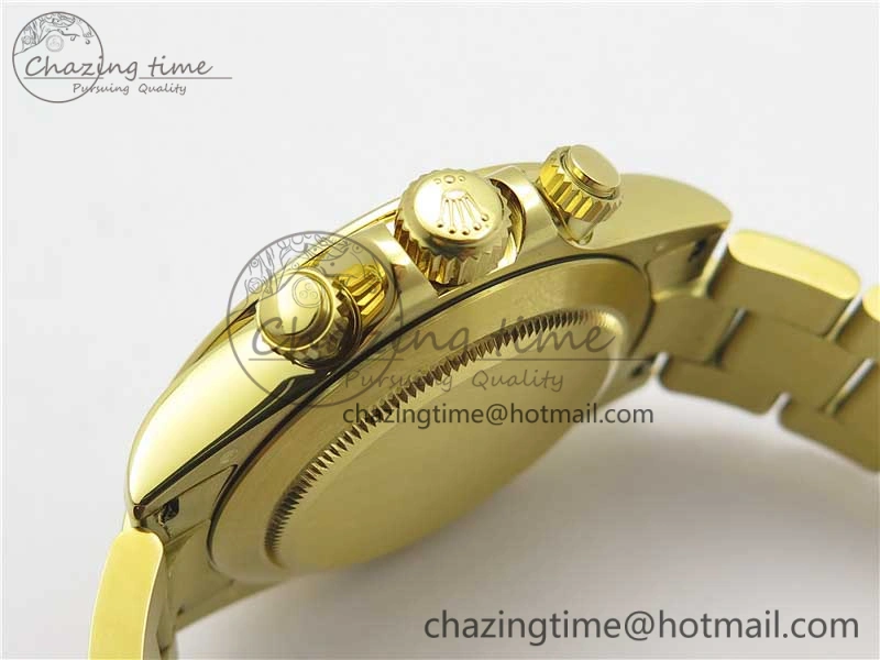 Fashionable Daytona 116508 YG Noob 1:1 Best Edition 904L SS Case and Bracelet Yellow Gold Dial SA4130 V 3224