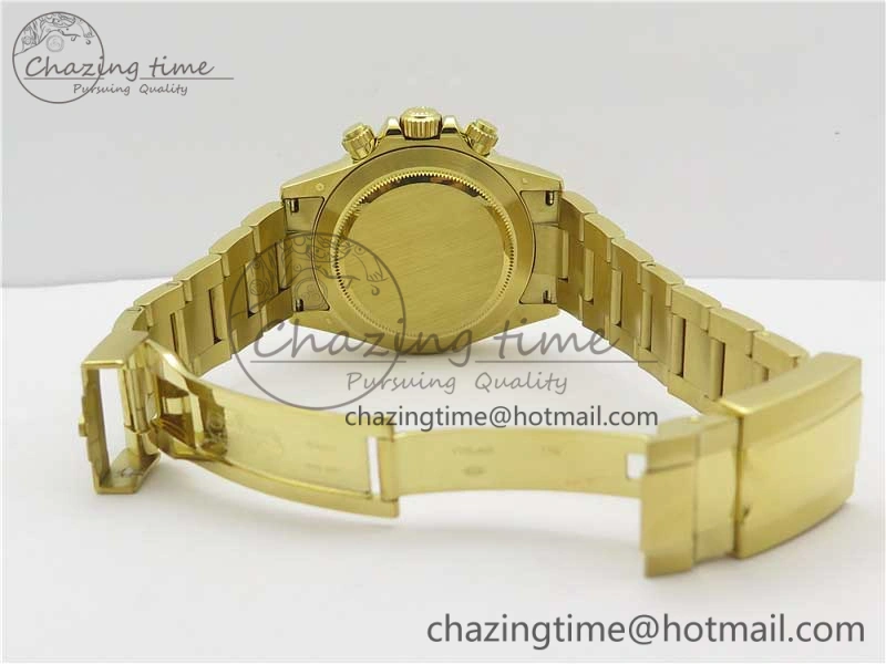 Fashionable Daytona 116508 YG Noob 1:1 Best Edition 904L SS Case and Bracelet Yellow Gold Dial SA4130 V 3224