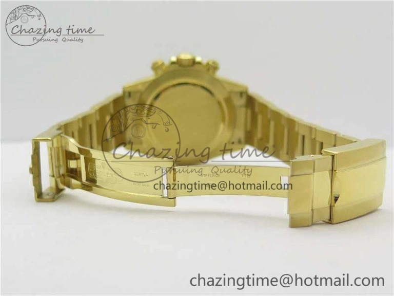Fashionable Daytona 116508 YG Noob 1:1 Best Edition 904L SS Case and Bracelet Yellow Gold Dial SA4130 V 3224
