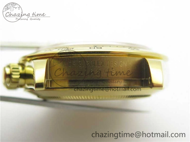 Fashionable Daytona 116508 YG Noob 1:1 Best Edition 904L SS Case and Bracelet Yellow Gold Dial SA4130 V 3224