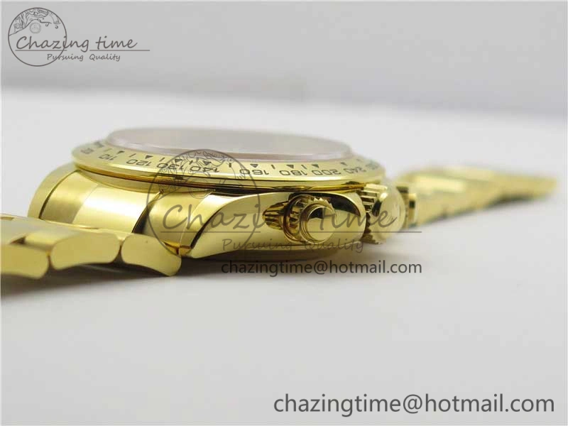 Daytona 116508 YG Noob 1:1 Best Edition 904L YG Case and Bracelet White Dial SA4130 V Resilient 2944