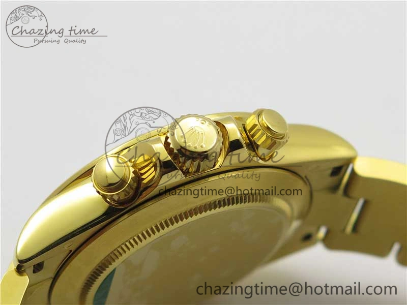 Daytona 116508 YG Noob 1:1 Best Edition 904L YG Case and Bracelet White Dial SA4130 V Resilient 2944