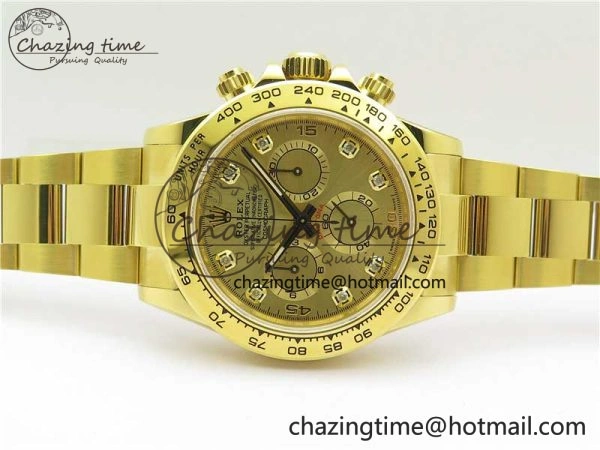 Daytona 116508 YG Noob 1:1 Best Edition 904L YG Case and Bracelet YG Crystal Dial SA Contemporary 2628