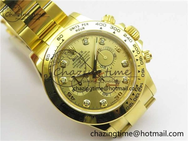 Daytona 116508 YG Noob 1:1 Best Edition 904L YG Case and Bracelet YG Crystal Dial SA Contemporary 2628