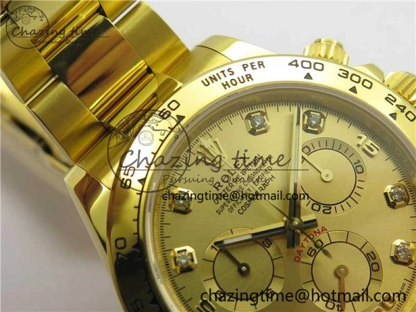 Daytona 116508 YG Noob 1:1 Best Edition 904L YG Case and Bracelet YG Crystal Dial SA Contemporary 2628