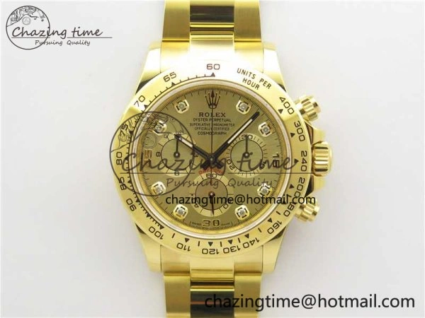 Daytona 116508 YG Noob 1:1 Best Edition 904L YG Case and Bracelet YG Crystal Dial SA Contemporary 2628