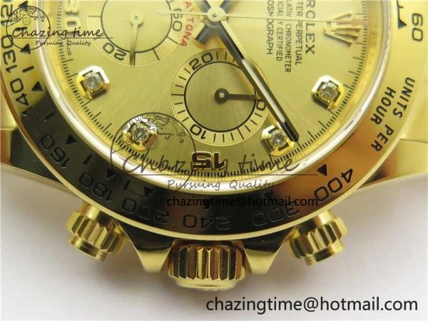 Daytona 116508 YG Noob 1:1 Best Edition 904L YG Case and Bracelet YG Crystal Dial SA Contemporary 2628