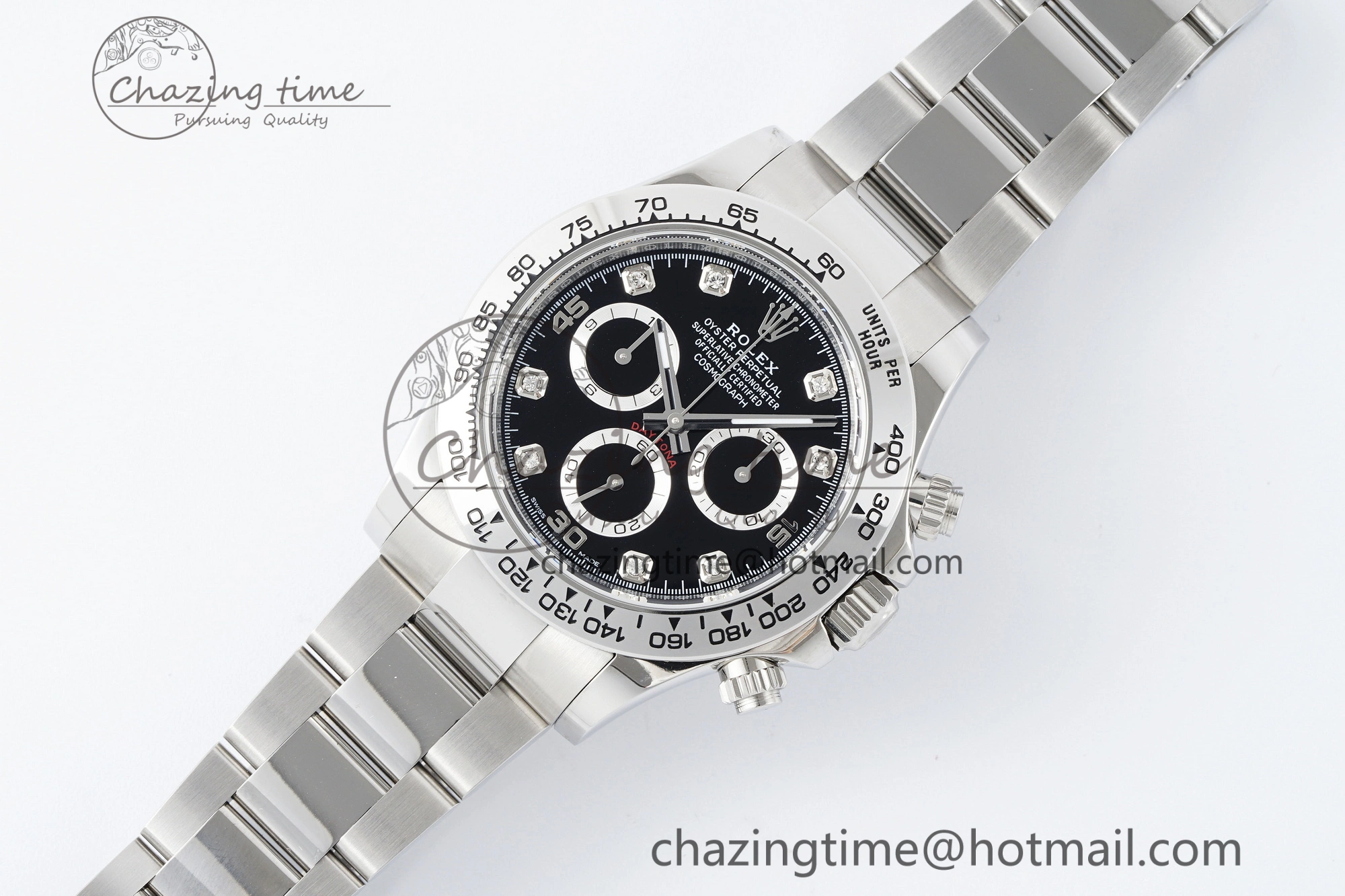 Daytona 116509 BTF 1:1 Best Edition 904L SS Case and Bracelet Black Diamonds Dial SA Comfortable 2098