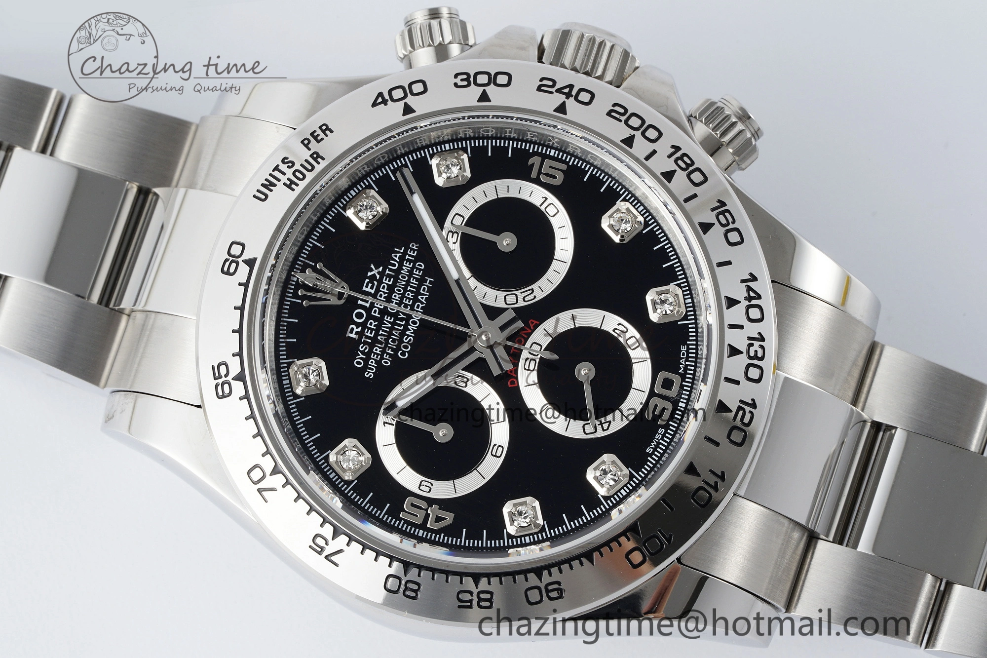 Daytona 116509 BTF 1:1 Best Edition 904L SS Case and Bracelet Black Diamonds Dial SA Comfortable 2098