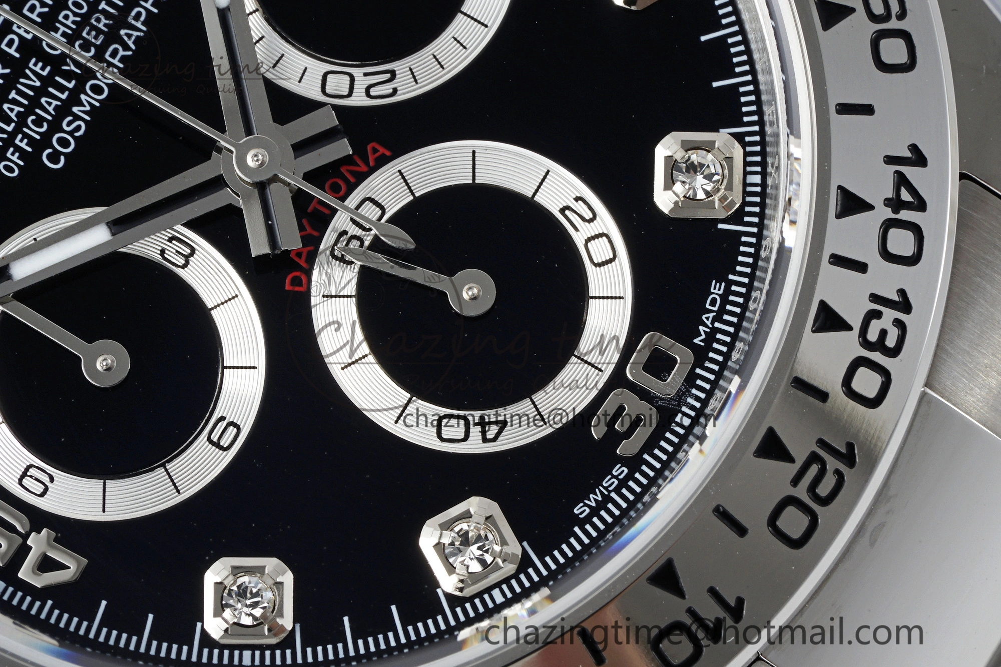 Daytona 116509 BTF 1:1 Best Edition 904L SS Case and Bracelet Black Diamonds Dial SA Comfortable 2098