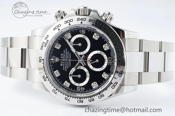 Daytona 116509 BTF 1:1 Best Edition 904L SS Case and Bracelet Black Diamonds Dial SA Comfortable 2098